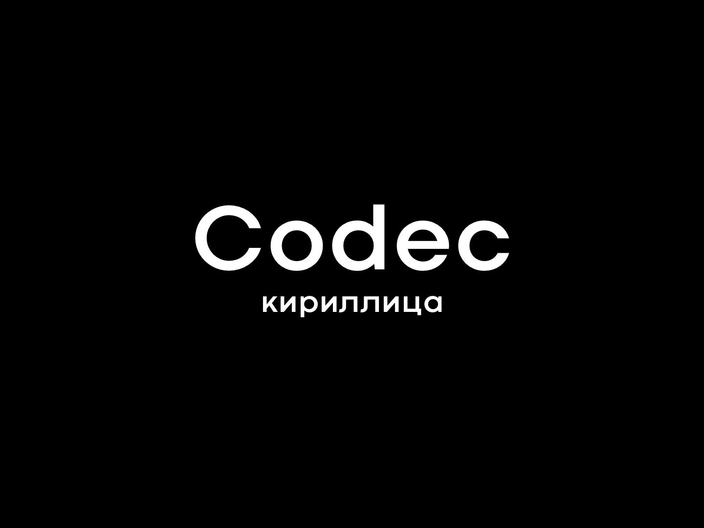 Скачать шрифт Codec Cold & Warm бесплатно