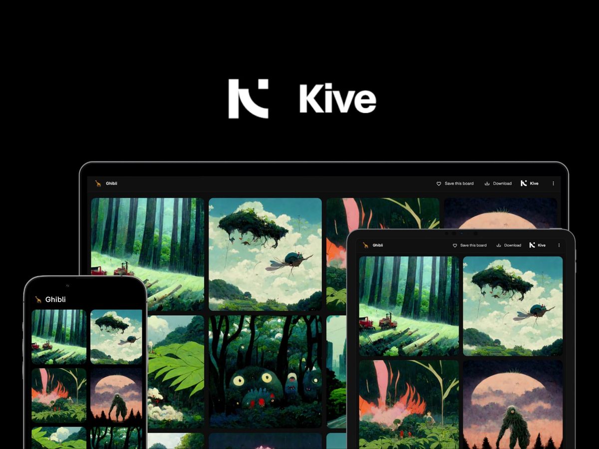 Kive — AI бібліотека для організації візуальних елементів та створення мудбордів